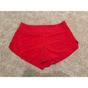 Athleta Run With It 3.5” Red Running Shorts EUC